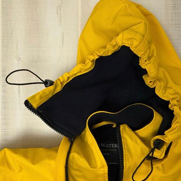 Inland Waters Outfitters Yellow Hooded Jacket XL Cape May Lewes Ferry Nautical - Picture 5 of 12